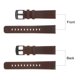 thumbnail image 4 of Rápido Desenganche Auténtico Cuero Reloj Banda 20mm Ancho Flor Vaca Cuero Reloj Correa para Hombres y Mujeres, Oscuro Marrón y Negro, 4 of 8