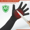 thumbnail image 3 of Uxcell Cut Resistant Sleeves with Glove, Arm Protection Sleeve HPPE Gardening Sleeves for Work Kitchen, Welding, Farming Black 19 Inch, 3 of 7
