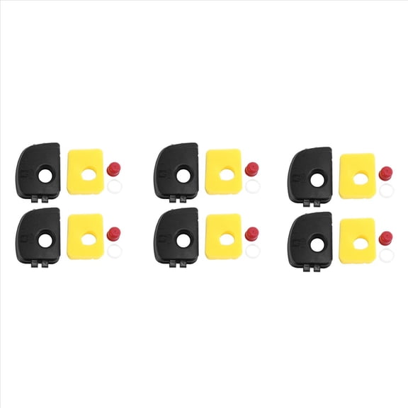 6 Pack 595660 799579 594281 Air Filter Cover and Air Filter and Fits for Lawn Mower,3x set tractor cover(Accessories as shown),Black&Yellow&Red