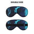 thumbnail image 2 of Goofa Blue Marble And Gold Printed Sleep Eye Mask for Men Women, Zero Eye Pressure Sleeping Mask, Light Blocking Night Blindfold, Soft Eye Shade Cover, 2 of 7