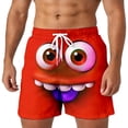 thumbnail image 3 of ibiyuan Funny Expression Graphic Mens Swim Trunks Drawstring Waist Mens Bathing Suits Quick-Dry Elastic Waist Beach Swimwear Swim Short Swimsuit, 3 of 5