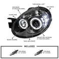thumbnail image 3 of Spec-D Tuning LED Pro Headlights Black Compatible with 2003-2005 Dodge Neon, Left + Right Pair Headlamps Assembly, 3 of 7
