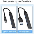 thumbnail image 4 of Big sale! USB C HUB 3.0 2.0 Type C 4-Port Multi-Splitter Adapter Android Laptop &△ O1Y6, 4 of 8