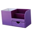 thumbnail image 4 of DOLITY Office Desk Organizer PU Compartment Desktop Stationery Storage Box Pen Holder, 4 of 4