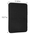 thumbnail image 3 of Pretty Kitty Cat Litter Mat - Small 12x16in Black Mat for Litter Box - Indoor Tray Mats for Cats - Essential Cat Accessories, 3 of 7