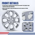 thumbnail image 2 of 16" Set Of 4 Hubcaps Wheel Rims Cover Fit for 2009-2025 TOYOTA COROLLA/2023-2025 TOYOTA COROLLA HYBRID/2009-2014 TOYOTA MATRIX Compatible With Steel Wheels Snap On Installation(16-Inch,Lacquer), 2 of 7