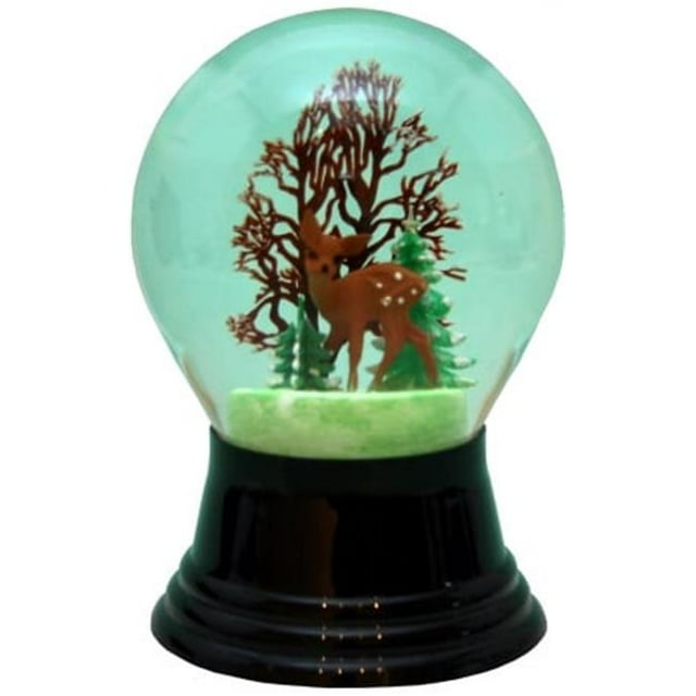 y Snowglobe - Biche Moyenne avec Arbre
