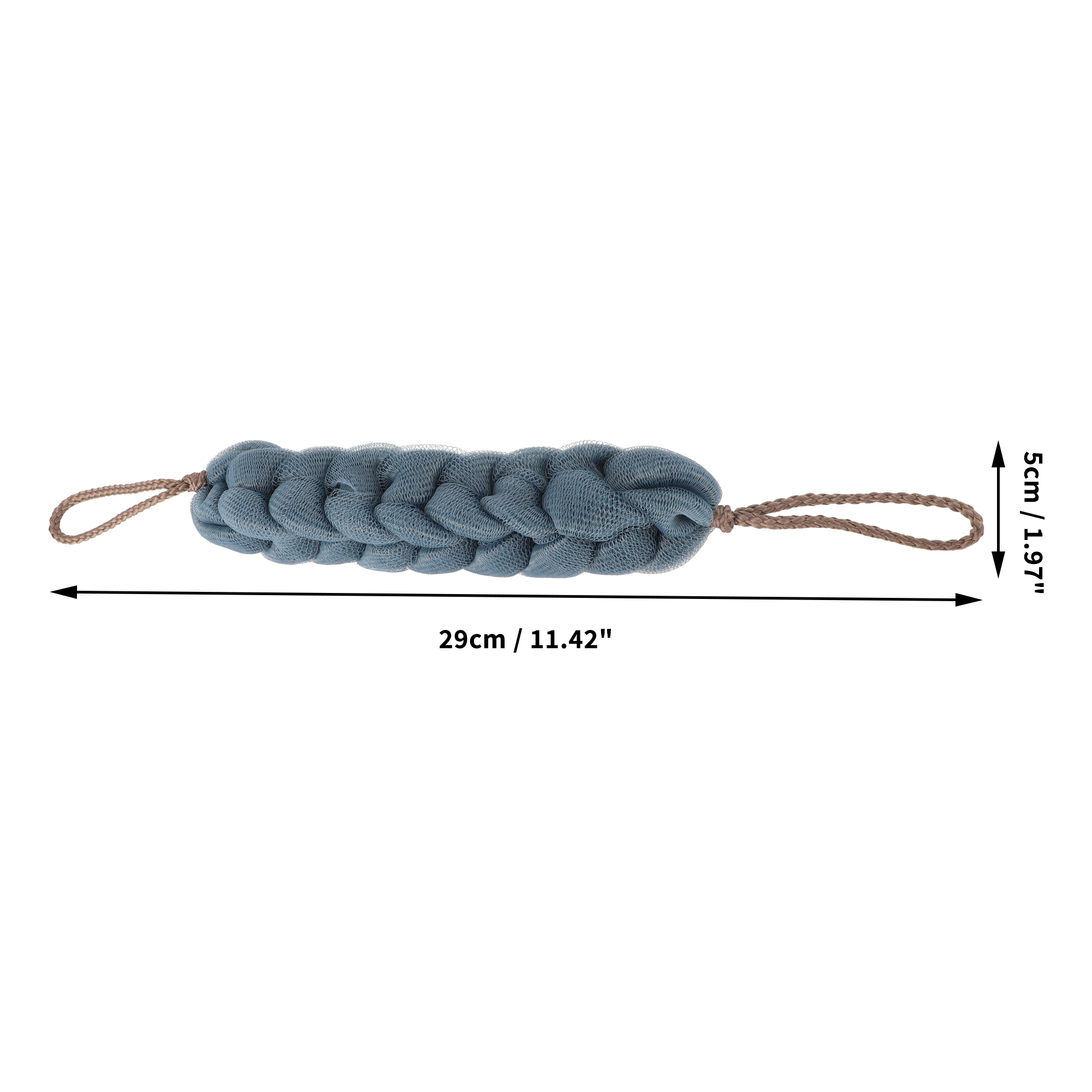 Unique Bargains Long Stretch Back Sponge Back Sponge Grey Blue
