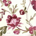 thumbnail image 3 of Loreth, Lanie 12x12 Black Modern Framed Museum Art Print Titled - French Floral in Marsala, 3 of 5