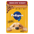 thumbnail image 1 of Pedigree Choice Cuts in Gravy Grilled Chicken Flavour Pouch Adult Wet Dog Food, 1 of 14