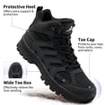 thumbnail image 3 of MeMoride Men's Waterproof Hiking Boots Mid-Top Hiking Shoes for Outdoor Trailing Trekking Camping Walking Shoes, 3 of 6