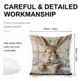 thumbnail image 2 of Rabbit bathtub bubbles Linen toss pillowcase Decoration pillowcase Gift preferred 24x24" Cushion cover 2 set Sofa pillowcase Sofa bedroom living room car, 2 of 4