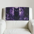 thumbnail image 2 of TSOVTHRID Black Cat Forest Violet Recliner Headrest Cover Non Slip Protective Couch Chair Head Protector for Sofa Stain Resistant Head Rest Cover for Recliner 17x27 in, 1 Piece, 2 of 7