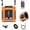 Top Configuration, variant on 5-in-1 Wearable Waist & Neck Fan, 10000mAh Rechargeable, 22000RPM Brushless Motor, 5 Wind Speeds, LED Indicator & Flashlight, Hands-Free Cooling for Camping, Hiking, Fishing & Work