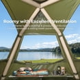 thumbnail image 5 of Ktaxon 2-4 People Inflatable Tent with Hand Pump for Camping, Easy Setup Air Glamping Tents with Extra Canopy, Camping Tent for Family, Green, 5 of 10