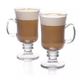 thumbnail image 2 of Juego De 4 Tazas, Copas De Vidrio Para Capuchino Cafe Color Blanco, 2 of 3