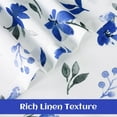 thumbnail image 4 of Farmhouse Watercolor Floral Tier Curtain, Rod Pocket Flower Leaf Design Treatment Short Curtain, 4 of 7