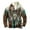 Green, variant on Xmyrz Mens Lightweight Jackets Comfy Print Retro Long Sleeve Faddish Vacation Baggy Top Coat Outerwear Jacket