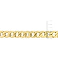 thumbnail image 2 of Everly Women's 10mm Fancy-Cut Yellow Silver Curb Link Chain Bracelet, 2 of 9