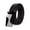 Black Pebbled, variant on Men's Split Leather Ratchet Belt, Adjustable Trimmable Casual Dress Belt with Zinc Alloy Buckle for Business & Formal Wear