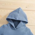 thumbnail image 5 of Boy Clothes Winter Baby Boys Long Sleeve Hooded Romper Tops Solid Pants Outfit Set 2PCS Clothes Kaprioy Baby Boy Clothes, 5 of 8
