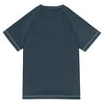 thumbnail image 6 of FORMRS Boys Rash Guard Short Sleeves Swim Shirt Quick Dry UPF 50+ Sun Protection, Sizes 3-12T, Retro Stripes, 6 of 6