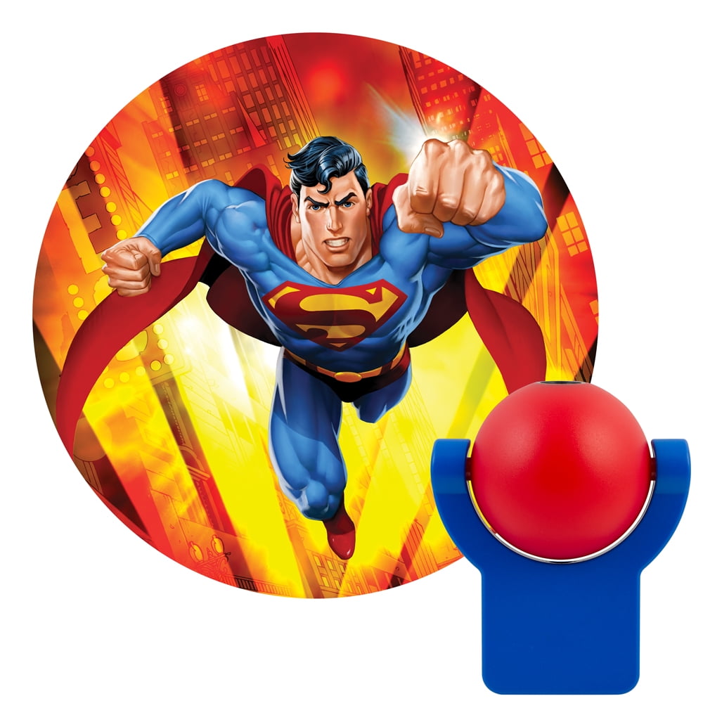 Superman Personalized FREE Superhero LED Night Light Lamp with Remote Control 