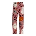 thumbnail image 5 of Evdexr Mens Halloween Pajamas 2026 Cobweb Jack O Lantern Bat Printed Pajama Pants Drawstring Wide Leg Pants Casual Sleep Loose Fit Trousers with Pocket 2XL, 5 of 7