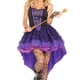 thumbnail image 5 of Adult Witch Costume Dress Purple Sorceress Outfit with Gloves and Hat, 5 of 5