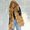 Khaki, variant on Guzom Womens Faux Fur Coats- Hooded Fleece Sleeveless Casual Winter Jackets Pink