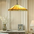 thumbnail image 6 of RADIANCE Goods Tiffany-Style 2 Light Mission Hanging Pendant Fixture 18" Shade, 6 of 7