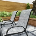 thumbnail image 6 of Outsunny Outdoor Dining Chairs Set of 4, Stackable Outdoor Patio Chairs with High Back, Breathable Mesh Seat for Garden Lawn Backyard, Mixed Gray, 6 of 9