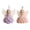 Pink Purple, variant on OIUR 1/2 Sets DIY Crochet Angel Ornament Kit Beginners Handmade Angel Girl Decoration Yarn Craft Christmas Tree Hanging Crocheting Angel Doll Holiday Gift