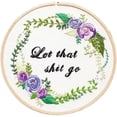 thumbnail image 4 of Diy Embroidery Beginner Kit, Handmade Embroidery, Embroidery Beginner Kit With Pattern Japanese Flowers; Cross Stitch Kit With Bamboo Embroidery Ring; Portable Flat Needle Embroidery Entry-Level Kit., 4 of 6