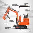 thumbnail image 6 of MachPro DS-15Pro 1.2 Ton Mini Excavator – 13.5HP Briggs & Stratton Engine, Pilot Control System, 36" Width for Tight Gates – Includes Bucket, Ripper, Rake & Thumb, 6 of 9