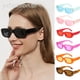 thumbnail image 2 of Gafas de sol clásicas para mujer gafas de sol Retro de moda para mujeres gafas de sol exteriores rectangulares marco pequeño color naranja transparente, 2 of 4