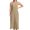 Light Yellow, variant on OSOLU Solid Color Women Summer Casual Dress U Neck Sleeveless Long Loose Flowy Comfortable Vacation Everyday Wear Boho Sundress Dresses For Women 2025 Elegant Classy