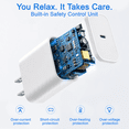 thumbnail image 2 of Diyanisly 2‑Pack 20W USB Type‑C Wall Fast Charger Block, 6FT Dual‑Style Charging Cables, Compatible with iPhone 17/16/15/14/13/12/11, 2 of 7