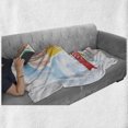 thumbnail image 6 of Ice Cream Soft Flannel Fleece Throw Blanket, Taste of Summer Words with Cone and Strawberry Clouds Inspirational Print, Cozy Plush for Indoor and Outdoor Use, 60" x 80", Multicolor, by Ambesonne, 6 of 6