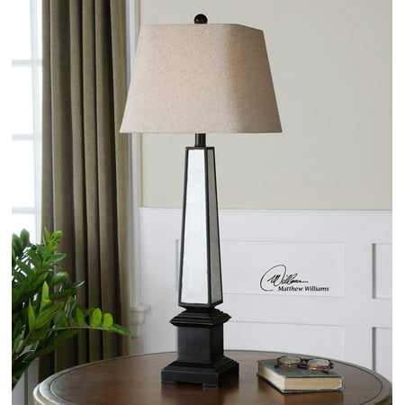 Uttermost 29578 Table Lamps Varick Buffet Dark Rustic Uttermost 29578 Table Lamps Varick Buffet Dark Rustic Bronze With Antiqued Mirrors