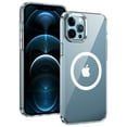 thumbnail image 2 of Magnetic for iPhone 13 Pro Clear Case Compatible with Magsafe Military-Grade Protection Shockproof Phone Bumper,Anti-Scratch Drop Proof Anti-Fingerprint Clear Hard Back Cover Back,Silver, 2 of 9