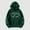 Green, variant on Qertyioot Christmas Womens 2023 Winter Coat Discount Gothic Style Sleeve Hoodlies Zipper Thermal Hoodie With Cropped Zip Up Coat