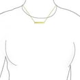 thumbnail image 2 of Bling Jewelry Womens Thin Name Plated Bar Pendant Necklace 14K Rose Gold Sterling Silver, 2 of 5