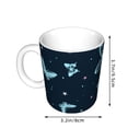 thumbnail image 2 of Yiaed Beautiful Butterflies Print Ceramics Coffee,Large Handle Design,Extra Large Tea and Coffee Cup for Office and Home Mugs, 2 of 6