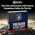 thumbnail image 5 of Blackout Instant Coffee Packets Single Serve | 32 Sticks | Just Add Water, No Machine Needed | Travel Ready | Medium Roast 100% Colombian Arabica | Freeze Dried Coffee Instant Powder, 5 of 15