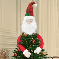 Christmas Holiday Decorations - Tree Topper Star, Santa Claus Elf Snowman Hanging Ornaments, Festive Christmas Window Decor For Home Indoor Xmas Cheer, A, 1pcs