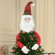 thumbnail image 1 of Colorido adorno para el árbol de Navidad con gorro de Papá Noel y diseño de elfos y muñeco de nieve | Adornos festivos para ventanas y árboles | Material de nailon y licra, 1 of 5