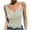 #2Green, variant on MYAOYINo Boundaries Womens Lace Trim Cami Ribbed Spaghetti Strap V-Neck Tank Top