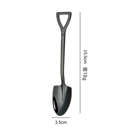 

Stainless Steel Iron Shovel Spoon Coffee Ice Cream Spoon Kids Birthday Gift New Year Gift Party Tableware Kitchen Gadget