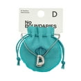 thumbnail image 2 of No Boundaries Silvertone Initial Bubble Letter Necklace, 1 Piece, Letter D, 2 of 4